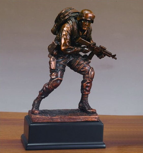 Marine Military Officer Sculpture Tribute Statue Figurine Sailor Award